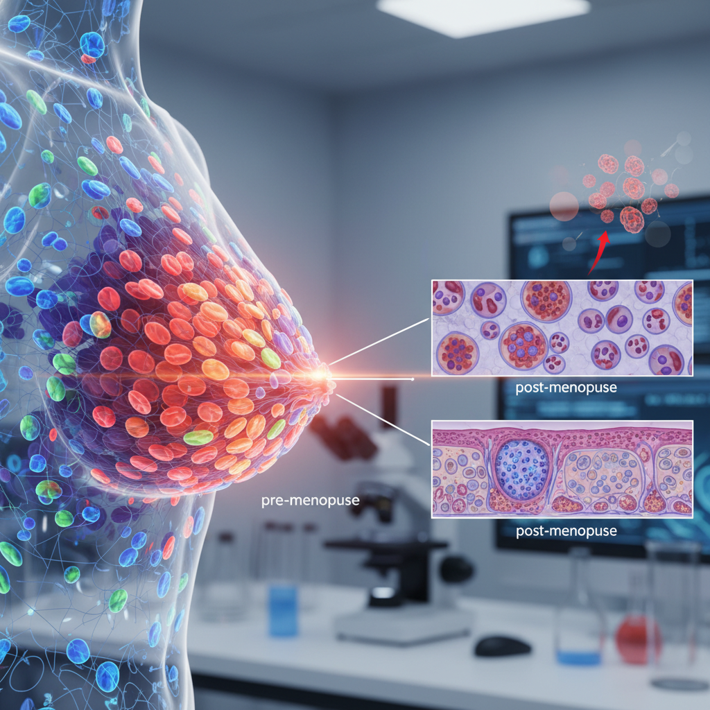 Menopausa parece remodelar o tecido mamário de forma profunda — e isso pode ajudar a explicar mudanças ligadas ao risco de cancro da mama