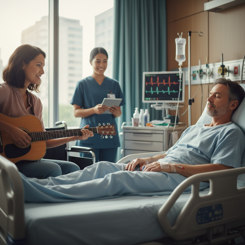 Pacientes cirúrgicos com transtornos mentais que recebem musicoterapia costumam ser os casos mais complexos no hospital